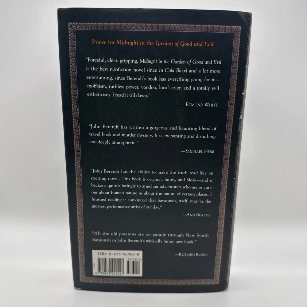 Midnight in the Garden of Good and Evil John Berendt Signed HC